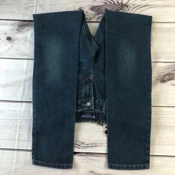 Rocawear Classic Embellished Pockets Blue Jeans 5 - Picture 6 of 9